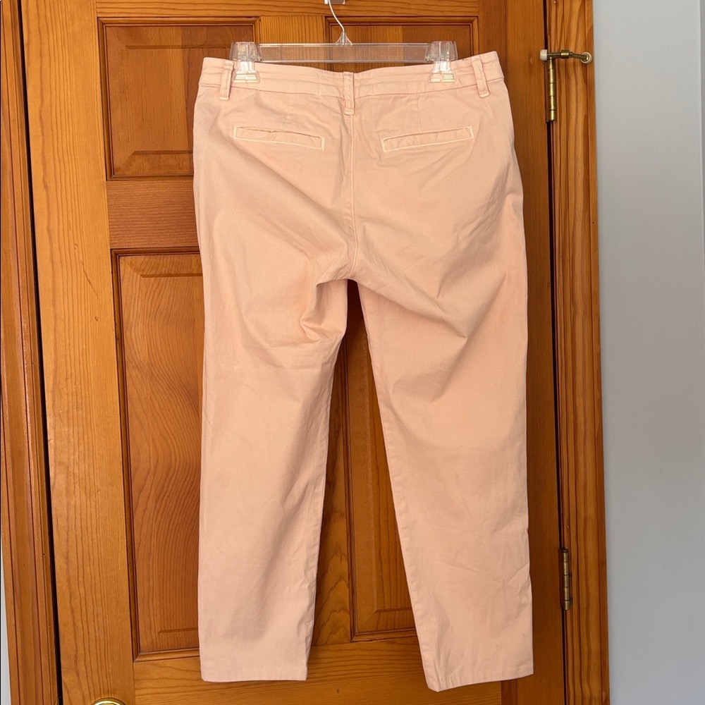 Frank & Eileen Peach Wicklow The Italian Chino Straight Mid Rise Pants Size 4 - Picture 2 of 4